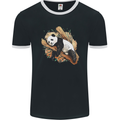 A Sleeping Panda Bear Ecology Animals Mens Ringer T-Shirt FotL Black/White