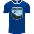 Republic of Cool Skiing Skier Ski Mens Ringer T-Shirt FotL Royal Blue/White