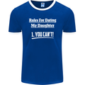 Rules for Dating My Daughter Father's Day Mens Ringer T-Shirt FotL Royal Blue/White
