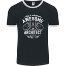 This Is What an Awesome Architect Looks Like Mens Ringer T-Shirt FotL Black/White