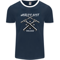 World's Best Welder Welding Mens Ringer T-Shirt FotL Navy Blue/White