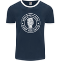 Northern Soul Keeping the Faith Mens Ringer T-Shirt FotL Navy Blue/White