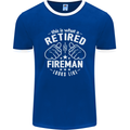 This Is What a Retired Fireman Looks Like Mens Ringer T-Shirt FotL Royal Blue/White