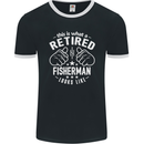 This Is What a Retired Fisherman Looks Like Mens Ringer T-Shirt FotL Black/White