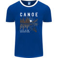 Canoe Adventure Canoeing Kayak Kayaking Mens Ringer T-Shirt FotL Royal Blue/White