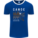 Canoe Adventure Canoeing Kayak Kayaking Mens Ringer T-Shirt FotL Royal Blue/White