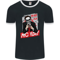 Ready for Monday Funny Work Skull Mens Ringer T-Shirt FotL Black/White