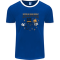 Funny Socket Mechanic DIY Tradesman Tools Mens Ringer T-Shirt Royal Blue/White