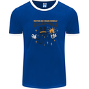 Funny Socket Mechanic DIY Tradesman Tools Mens Ringer T-Shirt Royal Blue/White