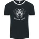 Deutsche Dogge Great Dane Dog Mens Ringer T-Shirt FotL Black/White