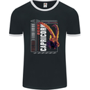 Born Capricorn Birthday Star Sign Mens Ringer T-Shirt FotL Black/White