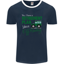 Retirement Plan Off Roading 4X4 Road Funny Mens Ringer T-Shirt FotL Navy Blue/White