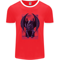 Cthulhu Follow Your God Kraken Mythology Mens Ringer T-Shirt FotL Red/White