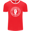 Northern Soul Keeping the Faith Dancing Mens Ringer T-Shirt FotL Red/White