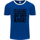 Sell My Car? Funny Classic Sport Enthusiast Mens Ringer T-Shirt FotL Royal Blue/White