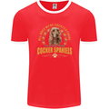 A Cocker Spaniel Dog Mens Ringer T-Shirt FotL Red/White