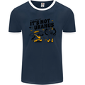 Its Not Uranus Funny Climate Change Mens Ringer T-Shirt FotL Navy Blue/White