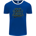 Don't Make Sh!t With Your Drummer Mens Ringer T-Shirt FotL Royal Blue/White