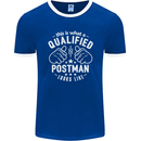 This Is What a Qualified Postman Looks Like Mens Ringer T-Shirt FotL Royal Blue/White