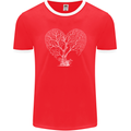 Love Tree Heart Aborist Ecology Environment Mens Ringer T-Shirt FotL Red/White