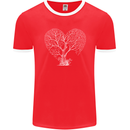 Love Tree Heart Aborist Ecology Environment Mens Ringer T-Shirt FotL Red/White