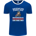 Weekend Forecast Motorbikes Mens Ringer T-Shirt FotL Royal Blue/White