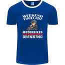 Weekend Forecast Motorbikes Mens Ringer T-Shirt FotL Royal Blue/White