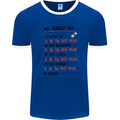 My Perfect Day Be The Best Mum Mother's Day Mens Ringer T-Shirt FotL Royal Blue/White