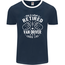 A Retired Van Driver Looks Like Mens Ringer T-Shirt FotL Navy Blue/White