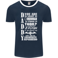 Daddy My Favourite Superhero Father's Day Mens Ringer T-Shirt FotL Navy Blue/White