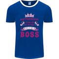 Sagittarius Girl Birthday 21st 30th 40th 50th Mens Ringer T-Shirt FotL Royal Blue/White
