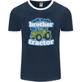 Will Trade Brother For Tractor Farming Mens Ringer T-Shirt FotL Navy Blue/White