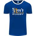 Fook It Im Playing Rugby Union Player Funny Mens Ringer T-Shirt FotL Royal Blue/White