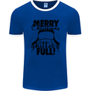 Christmas Movie Shitter's Full Funny Rude Mens Ringer T-Shirt FotL Royal Blue/White