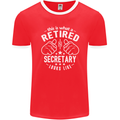 This Is What a Retired Secretary Looks Like Mens Ringer T-Shirt FotL Red/White