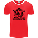 2Tone Enjoy Yourself 2 Tone SKA Music Mens Ringer T-Shirt FotL Red/White
