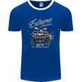 ATV All Terrain Vehicle 4X4 Quad Bike Mens Ringer T-Shirt FotL Royal Blue/White