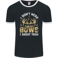 I Don't Wear Bows I Shoot Them Archery Mens Ringer T-Shirt FotL Black/White