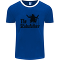 The Scuba Father Day Funny Diver Diving Mens Ringer T-Shirt FotL Royal Blue/White