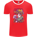 Its Mardi Gras Carnival Mens Ringer T-Shirt Red/White