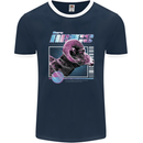 Born Aries Birthday Star Sign Mens Ringer T-Shirt FotL Navy Blue/White