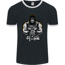 Jiu Jitsu Gorilla MMA Martial Arts Karate Mens Ringer T-Shirt FotL Black/White