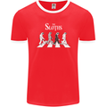 The Sloths Funny Music Parody Mens Ringer T-Shirt FotL Red/White