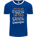 Grandparents Day I'm Called Papa Mens Ringer T-Shirt FotL Royal Blue/White