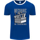 Funny Mechanic in Training Mens Ringer T-Shirt FotL Royal Blue/White