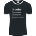 Hustler Definition Hustle Mens Ringer T-Shirt FotL Black/White
