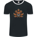 A Trippy Fox With Seven Tails Mens Ringer T-Shirt FotL Black/White