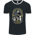 King's Highway Biker Motorcycle Motorbike Mens Ringer T-Shirt FotL Black/White