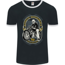 King's Highway Biker Motorcycle Motorbike Mens Ringer T-Shirt FotL Black/White