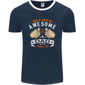 This Is What an Awesome Dad Father's Day Mens Ringer T-Shirt FotL Navy Blue/White